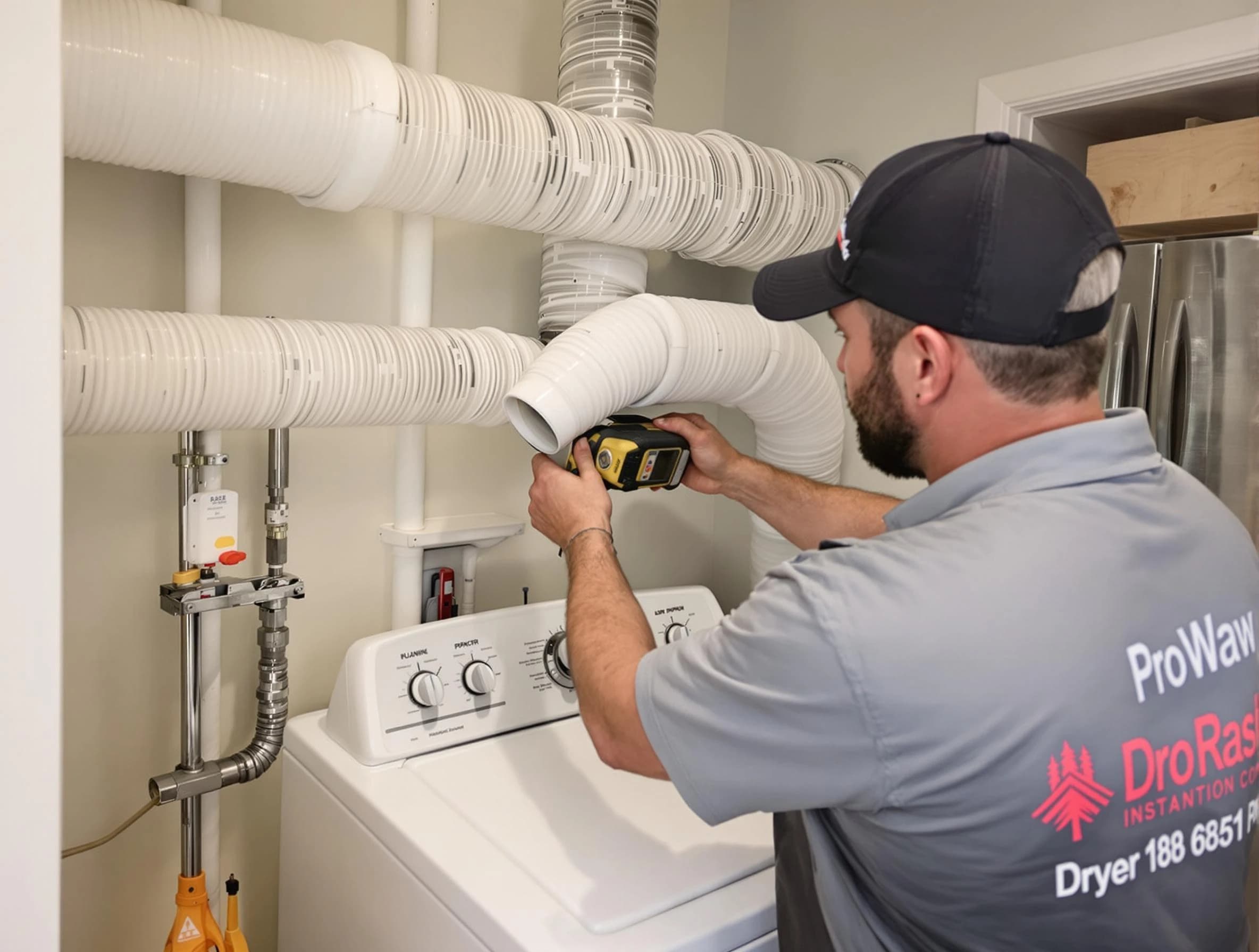 Professional dryer vent hose installation by Clearfield Dryer Vent Cleaning in Clearfield
