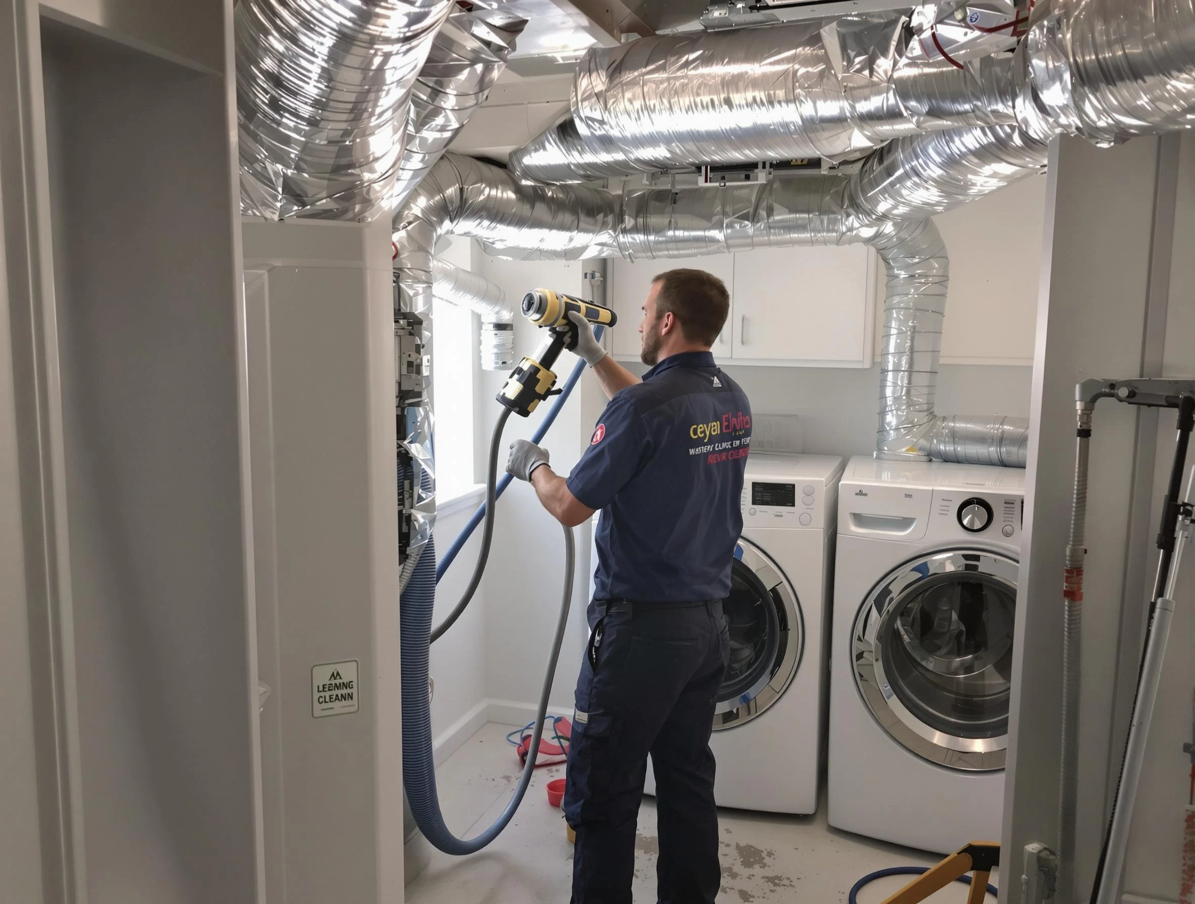 Clearfield Dryer Vent Cleaning specialist using advanced equipment for thorough duct cleaning in Clearfield